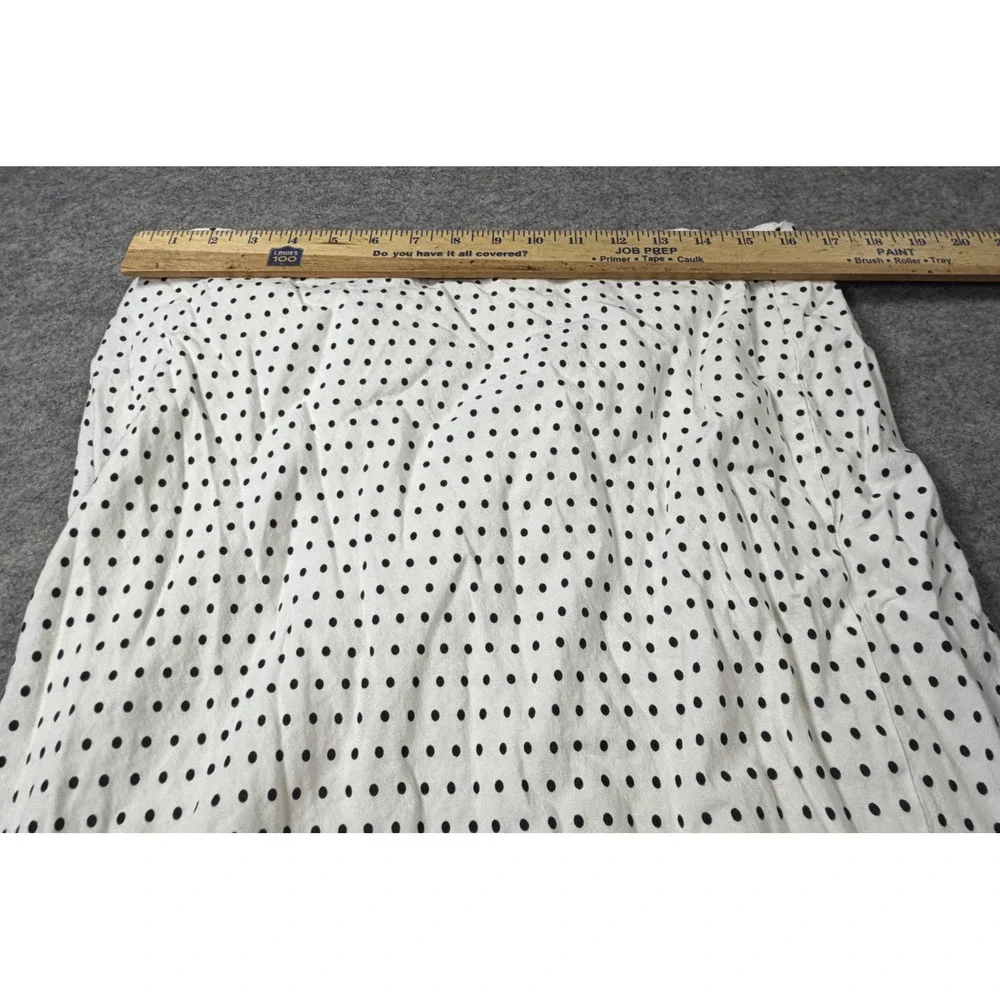 Kate Spade New York for Target White Black Polka Dot Midi Skirt Large